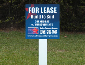 2x2 Cheap Commercial Real Estate Signs