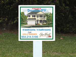 2x2 cheap Property Real Estate Sign