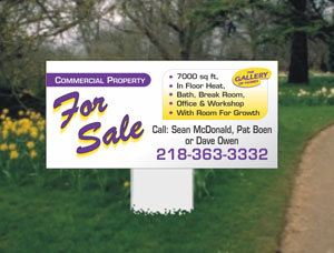 2x4 Commercial Property Signs