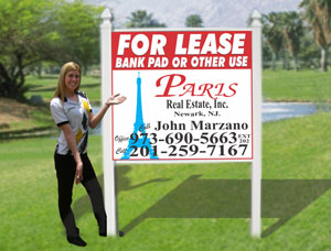 4x4 Commercial Real Estate signs