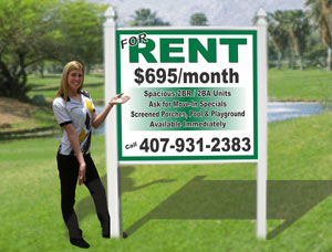 4x4 For Rent signs