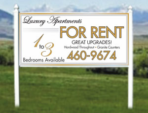 4x8 For Rent Commercial Real Estate Signs