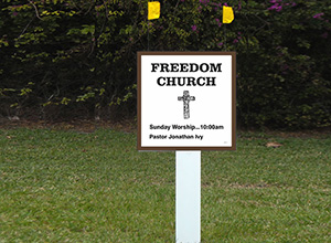 2x2 cheap Church Signs