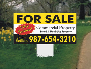 2x4 Property Auction Sign