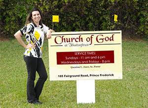 3x4 Church Signs