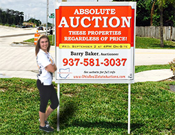 4x4 auction signs