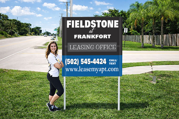 Preview of a 4×4 Sign with Metal Post Kit