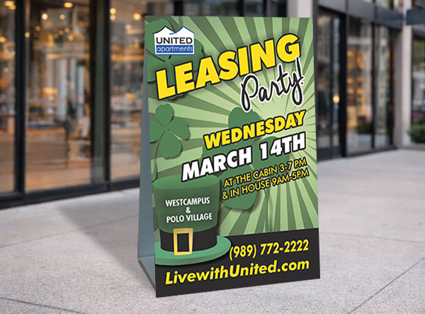 Preview of an A-Frame Sign