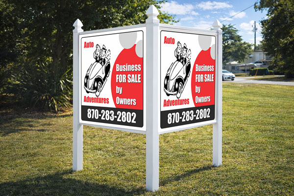 Preview of a 4×4 commercial site sign