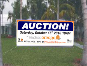 Custom Size Commercial Auction banners