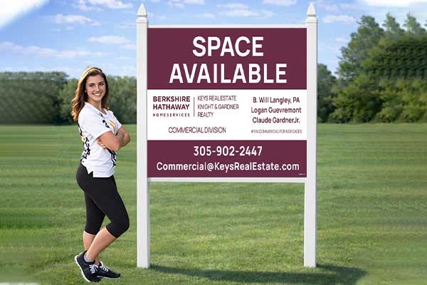 Preview of a 4×4 commercial site sign