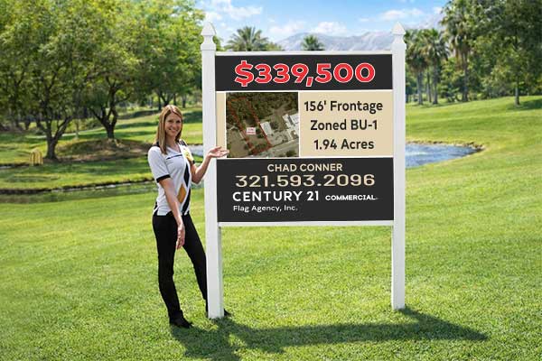 Preview of a 4×4 commercial site sign