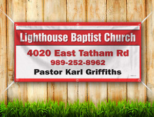 Custom Size Church Banners