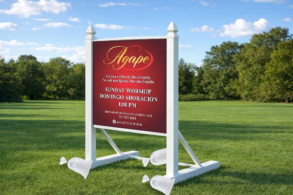 Preview of a 4×4 commercial site sign