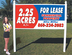 4x8 signs For Commercial Real Estate Auction