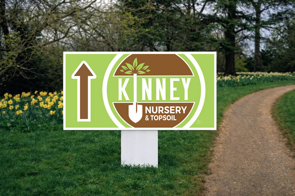 2x4 company signs for entrances and parking directions