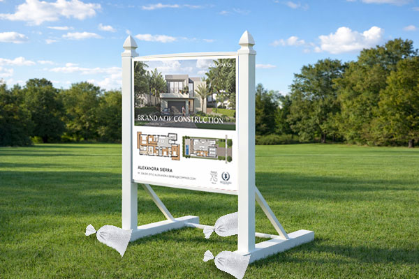 Preview of a 4×4 commercial site sign