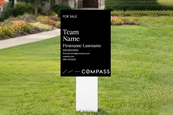 32x24 Compass sign for residential and commercial marketing