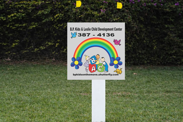 2x2 small auction lot signs for parcel marking and bidder navigation