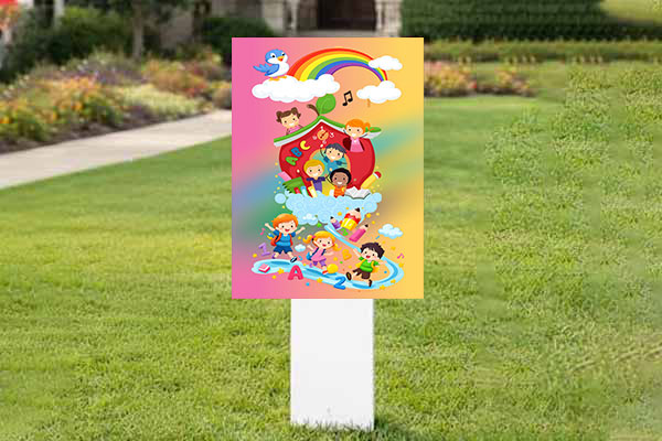 32x24 residential auction signs for property listings and bidder visibility