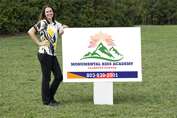 32x48 daycare sign for preschool and child care visibility