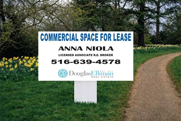 2x4 Douglas Elliman directional sign for open house traffic