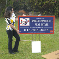 Skirt stands for bidder getter signs Bidder Getter Skirt Stands