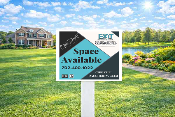 18x24 EXIT Realty area sign for residential visibility