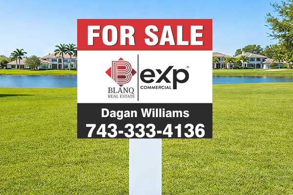 2x2 eXp Realty signs for lot marking and small directional placement