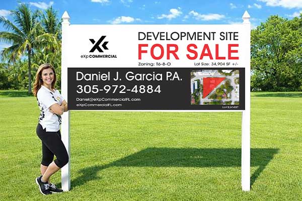 4x8 eXp Realty sign installed outdoors