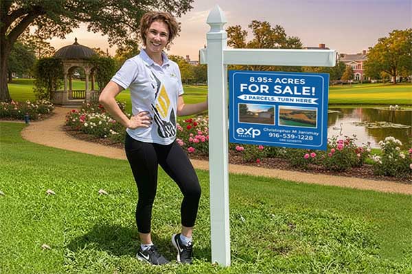 18x24 aluminum signs mounted with yard arm for long-term outdoor use