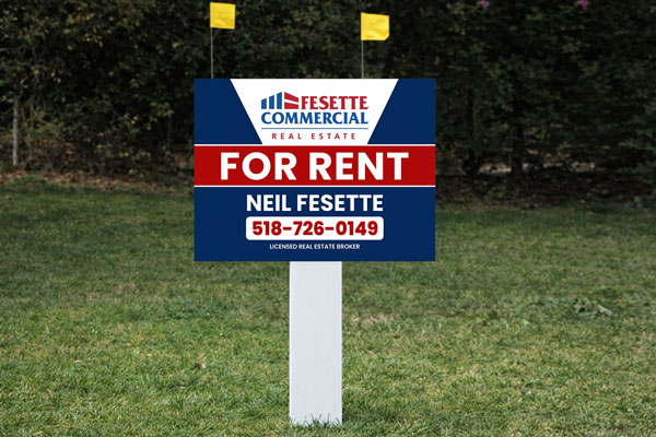 18x24 for rent yard signs for property listings and rental promotion