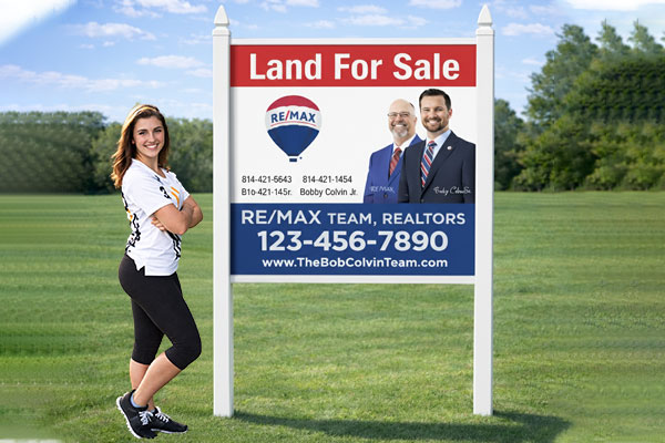 Preview of a 4×4 commercial site sign