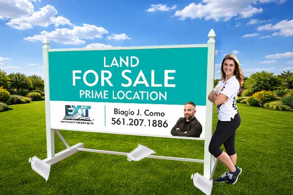 EXIT Realty signs installed outdoors
