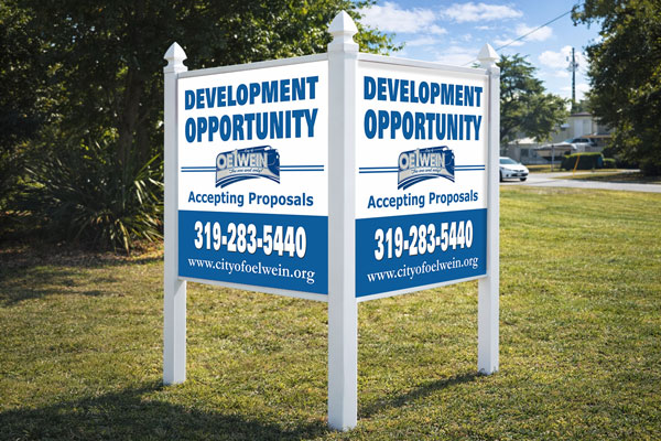 Preview of a 4×4 commercial site sign