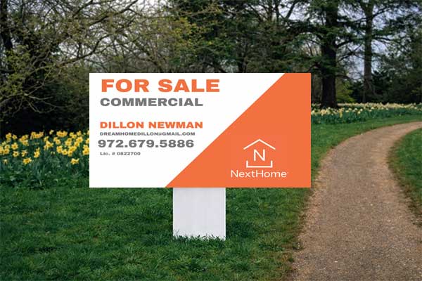 2x4 NextHome directional sign for open house guidance