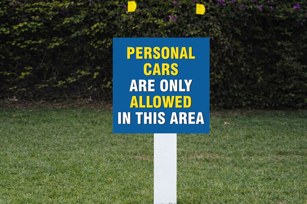 Preview of a 2x2 property sign