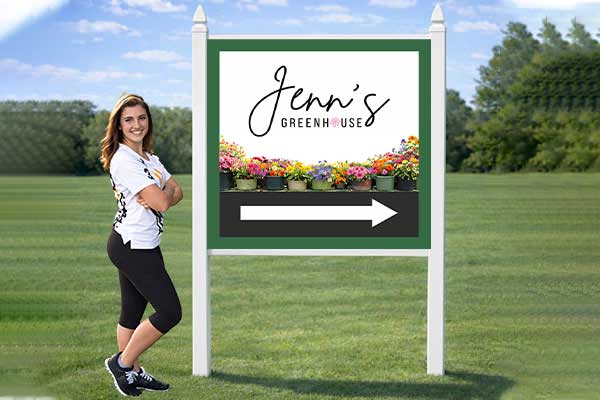 Preview of a 4×4 commercial site sign