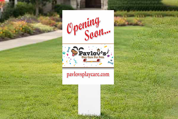 32x24 residential auction signs for property listings and bidder visibility