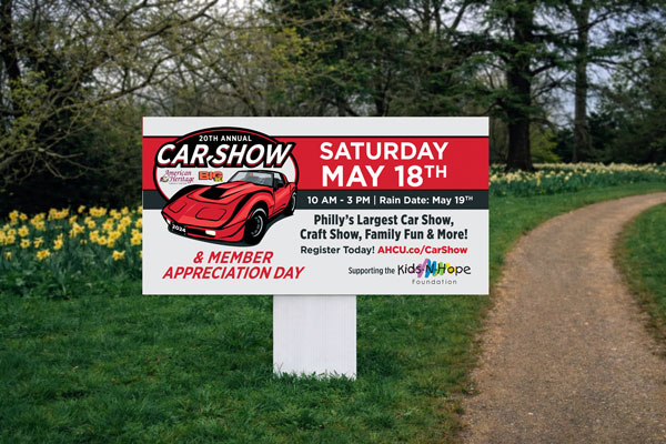 2x4 outdoor event directional signs for parking and crowd flow