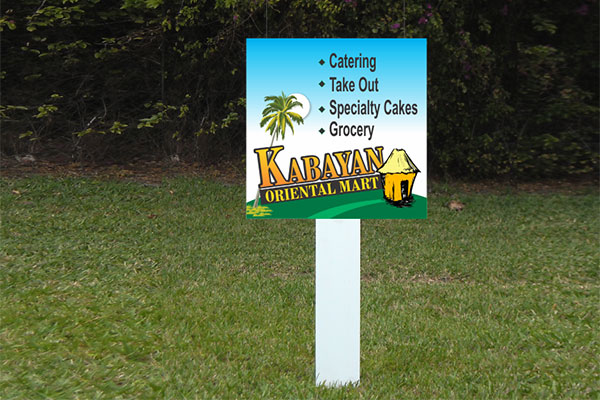 2x2 outdoor signs for lot marking, site identification, and directional placement