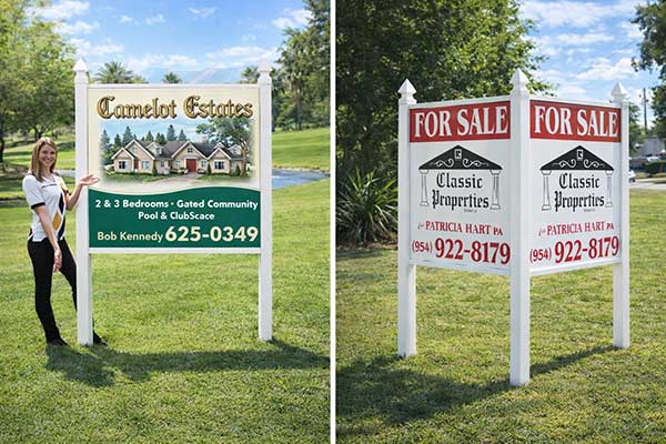 Building Property Posts Real Estate Sign Posts | Sign Posts | 1-800-The-Sign