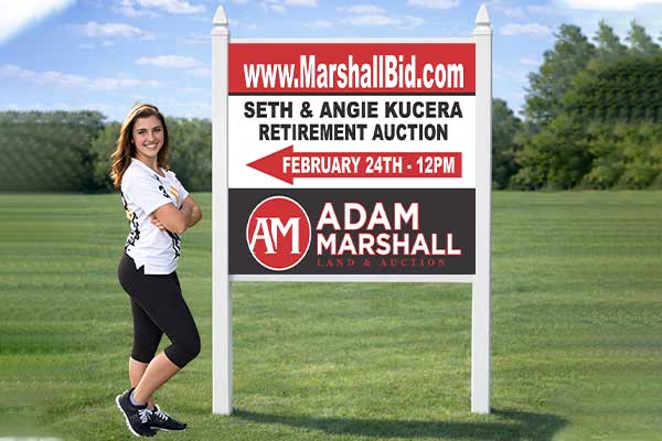 4x4 sign with standard pvc post kit installed outdoors