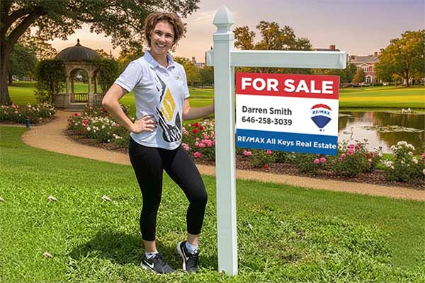 18x24 aluminum signs mounted with yard arm for long-term outdoor use