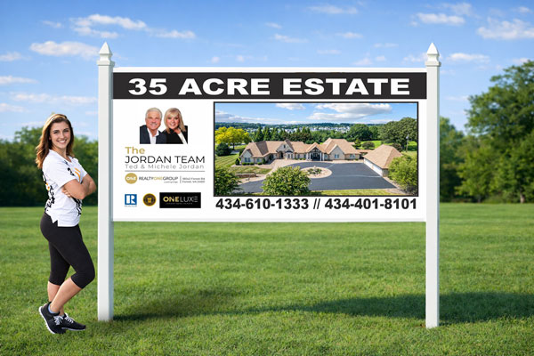 4x8 Realty ONE Group real estate sign installed outdoors