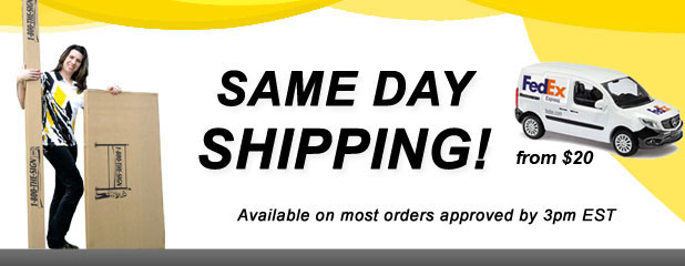 Fast turn around, same day shipping