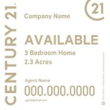 Century 21 Available Sign