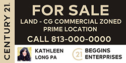 Sample designs for 4x8 site signs by 1-800-The-Sign