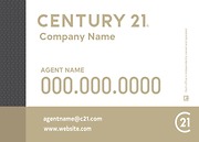 Century 21 White Yard Sign