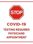 Coronavirus Testing Sign
